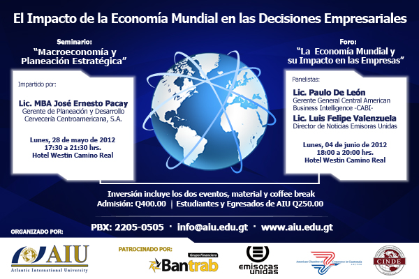 Seminario el impacto de la economía mundial en las decisiones empresariales