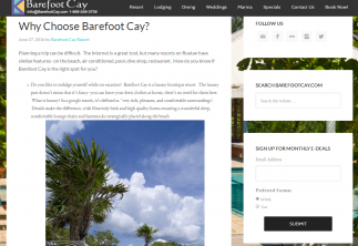 Barefoot Cay Blog Visit Roatan Honduras