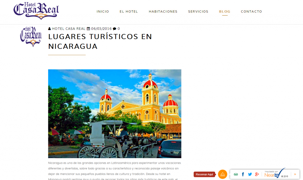 blog Hotel Casa Real un oasis de paz en el corazón de Managua