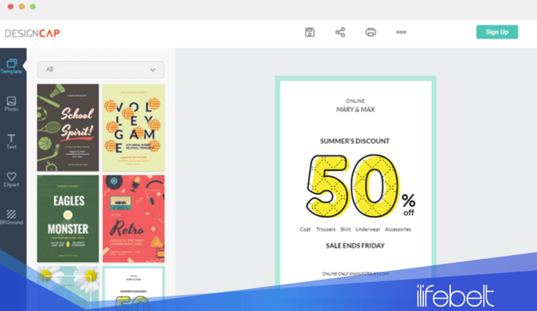 Designcap una aplicación para diseñar en línea