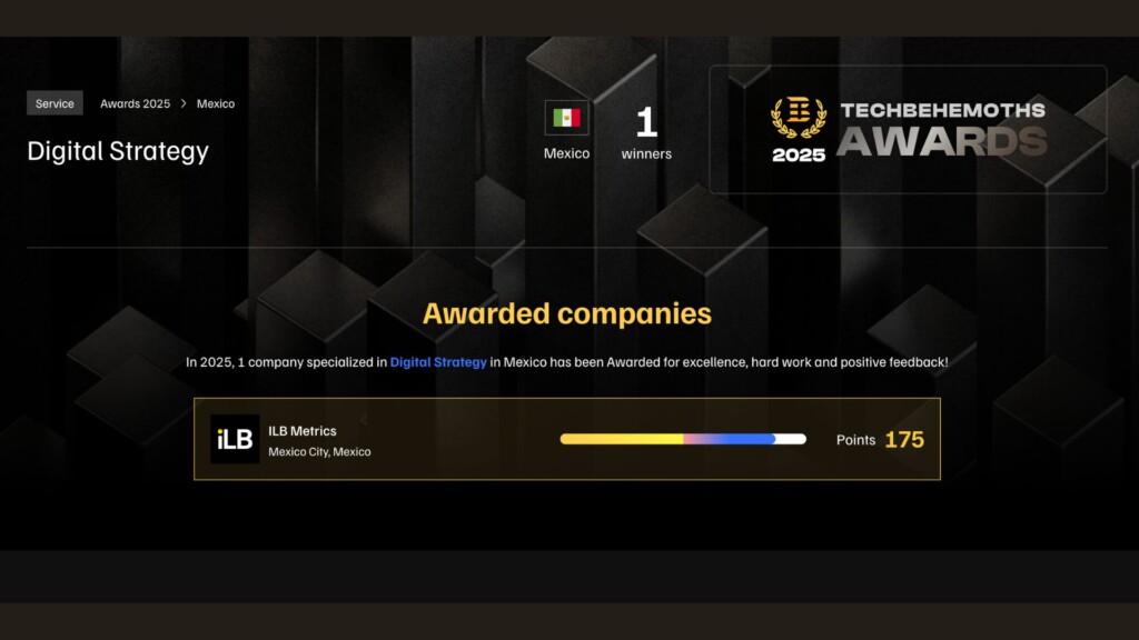 ILB Metrics, firma reconocida a nivel global en SEO, Estrategia Digital y Comunicación Online. Fuente: TechBehemonths.